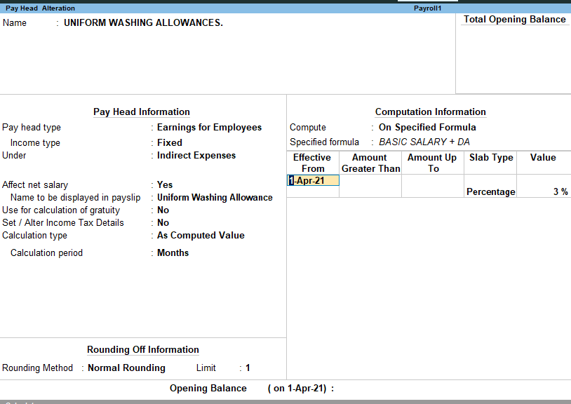 payroll assignment in tally pdf